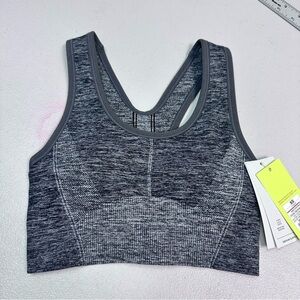 All in Motion Gray Sports Bra with Racerback Design Size XS
